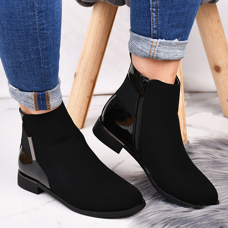 ANKLE BOOTS JF804 BLACK