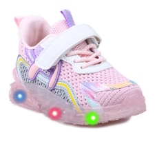 KIDS SHOES WITH LED LIGHT X-22-107 PINK