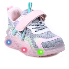 KIDS SHOES WITH LED LIGHT X-22-107 GREY