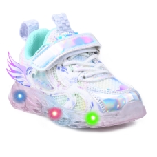 KIDS SHOES WITH LED LIGHT X-22-237 SILVER