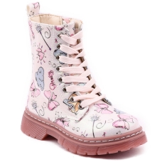 KIDS ANKLE BOOTS 2201 PINK