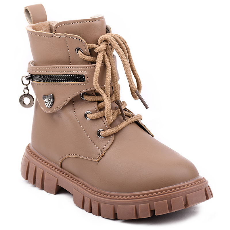 KIDS ANKLE BOOTS X-88-216 CAMEL