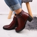ANKLE BOOTS YCC67 BURGUNDY